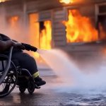 disabled fireman wheelchair GIF Template