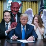 Trump Oval Office - Satan Musk