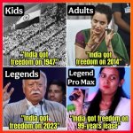 india got freedom in 2014 kangana ranaout meme bharat