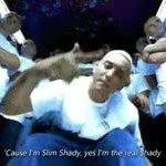 Cause I'm slim shady yes I'm the real shady GIF Template