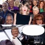 Trump, celebrities on airplane