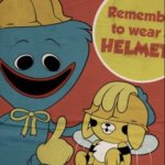 Huggy picked up catbee like he was palming a basketball | POOR CATBEE | image tagged in remember to wear a helmet | made w/ Imgflip meme maker