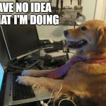 i have no idea what i'm doing