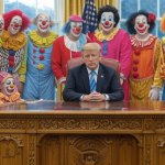 Donald Trump Oval Office clowns President Republicans