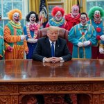 Donald Trump Oval Office clowns President Republicans