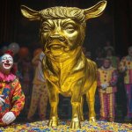 Donald Trump Golden Calf clowns President Republicans
