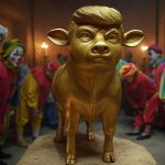 Donald Trump Golden Calf clowns President Republicans