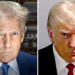 Trump portrait mugshot