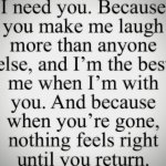 I need you...
