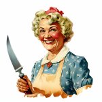 Granny with knife