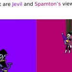 What are Jevil and Spamton’s views on X