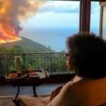 Oprah Watching real estate fire