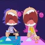 Ami Onuki and Yumi Yoshimura yelling “KAI”