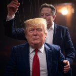 Donald Trump Elon Musk #elonald Puppet marionette strings