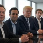 Donald Trump Elon Musk, Mark Zuckerberg, Vivek Ramasawmy meme