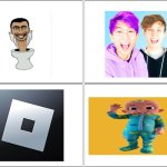 Four horsemen of ipad kids (Gen alpha) | image tagged in memes,blank comic panel 2x2 | made w/ Imgflip meme maker