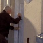 walter white door kick GIF Template