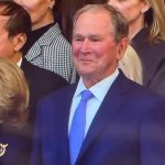 Bush smiling GIF Template