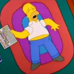 Homer on floor