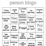 Terrible person bingo meme