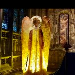 Angel made from tea bags