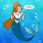 mermaid thumbelina