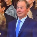 George Bush laughing