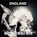 England has been dealt with