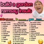 OOGA BOOGA | Lamb sauce; Muppet; Like gandhi's flip-flop | image tagged in gordon ramsey insult | made w/ Imgflip meme maker