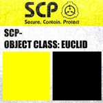 SCP Euclid Class Label Blank