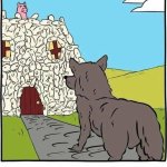 pig s fourth house from wolf skulls template