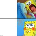 Angry SpongeBob, cute SpongeBob template