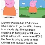 What | NEW LORE DROP | image tagged in mommy pig | made w/ Imgflip meme maker