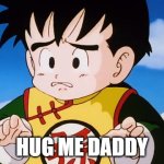 gohan needs daddy to hug him