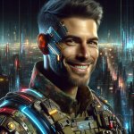 ted cruz cyberpunk war general smiling