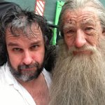 Peter Jackson and Ian McKellen