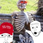 Mr.Beast games | POV: YOUR ON SET OF MR BEAST GAMES AND YOU SEE A ACTUAL DEAD PERSON | image tagged in memes,waiting skeleton,mrbeast,mr beast | made w/ Imgflip meme maker