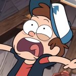 Dipper Pines Shocked GIF Template