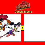 Chuck and Flick - Kung Fu Couple Meme (Blank) meme