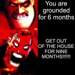 Mr Incredible Becoming Angry (21 phases) | You are told; Mom let’s you do everything you want; Play video games on the PS5 till 4 hours the time limit is done; Take a break from the PS5; Only Read a book and draw or watch TV for one week; Only Draw, Read, and hangout in your room without video games for 2 weeks; You are grounded for 3 weeks; Clean up your room for 50 minutes and don’t leave one tiny spot or you get the belt; I’m going to take away your PS5 For 5 years; I’m going to smash your tablet; I’m going to smash your phone; You are grounded for 6 months; GET OUT OF THE HOUSE FOR NINE MONTHS!!!!!! Get spanked 50 times; Do 400 math sheets in 50 minutes or she’s going to ground you forever; You’re getting arrested for 9 years; Eat this slop off the floor; You’re gonna eat puke; Forever; I’ll break your face; Do 19826471938482 hardest math problems if you get on wrong I’m going to execute you; I’m going to execute you; Forever | image tagged in mr incredible becoming angry 21 phases | made w/ Imgflip meme maker
