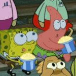 Spongebob Eating Popcorn