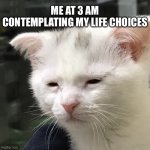 3AM Life | ME AT 3 AM CONTEMPLATING MY LIFE CHOICES | image tagged in memes | made w/ Imgflip meme maker