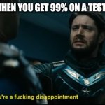 Soldier Boy Disappointment. | ASIAN PARENTS, WHEN YOU GET 99% ON A TEST INSTEAD OF 100% | image tagged in soldier boy disappointment | made w/ Imgflip meme maker