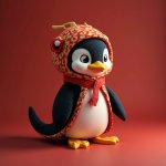 linux tux year of the snake template