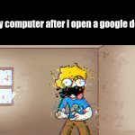 m | my computer after i open a google doc | image tagged in gifs,m | made w/ Imgflip video-to-gif maker