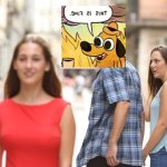 this is fine distracted boyfriend