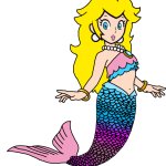 mermaid princess peach