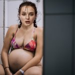 Katherine Langford in Labor
