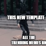 squid game recruiter ruining bread | THIS NEW TEMPLATE; ALL THE TRENDING MEMES RN | image tagged in gifs,squid game | made w/ Imgflip video-to-gif maker