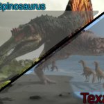 JPSpinosaurus x Texas shared template meme